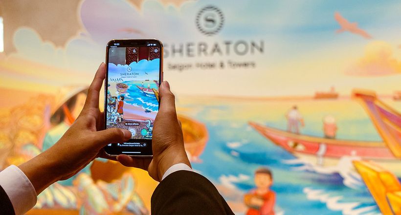 Trải nghiệm ẩm thực độc lạ ở Sheraton Saigon - Không gian tương tác Thực tế tăng cường
