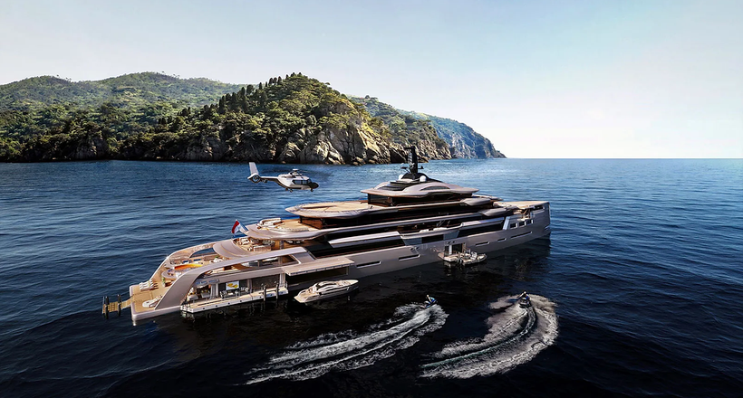 Stardom - Concept gigayacht đầy hào nhoáng, tiện nghi với beach club hai tầng