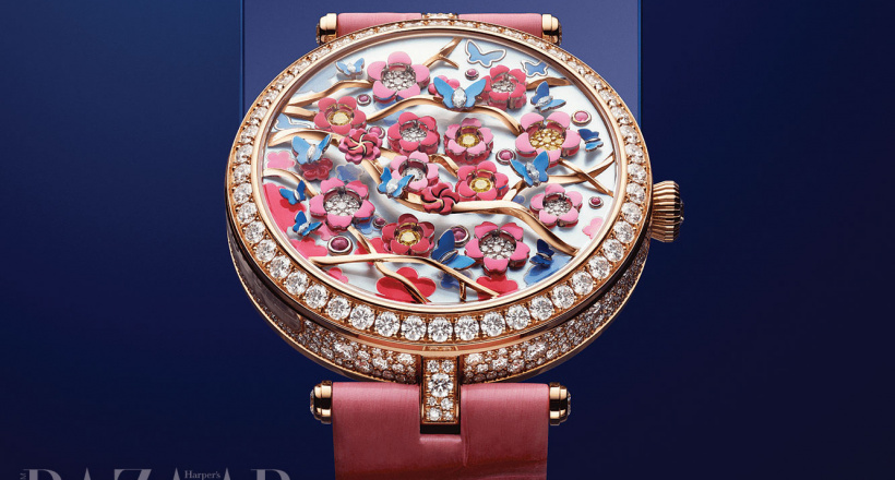 Xem giờ bằng cách đếm hoa nở với đồng hồ Lady Arpels Heures Florales