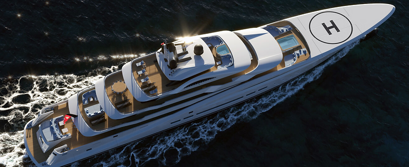 Rodriguez Design công bố ý tưởng siêu du thuyền Samana với vẻ đẹp duyên dáng