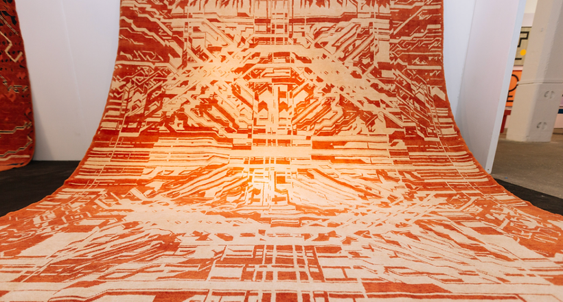 BST thảm dệt Rugture kết hợp tài hoa của kỹ nghệ truyền thống với phần mềm hiện đại