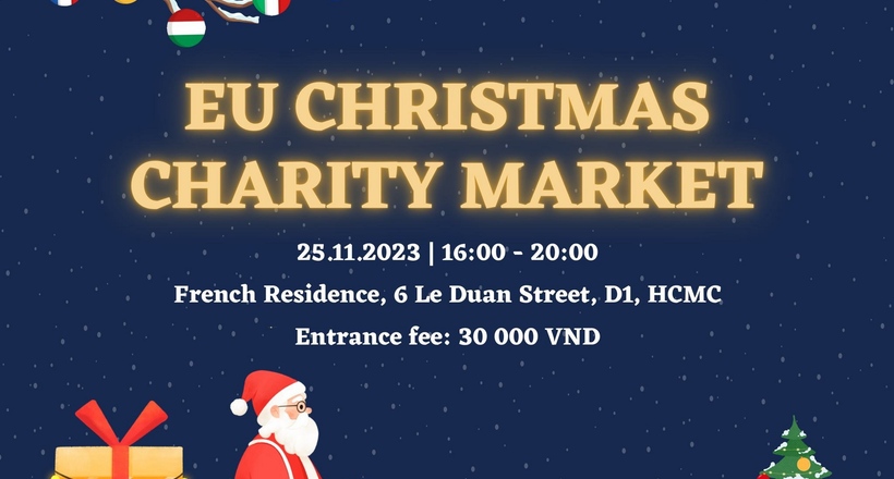 Chào đón hội chợ từ thiện giáng sinh châu Âu đầu tiên tại TP.HCM
