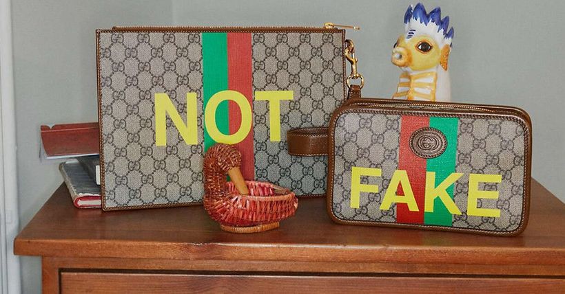 Gucci tự làm hàng "nhái" trong bộ sưu tập thời trang nam thu - đông