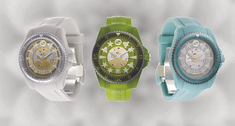 Gucci giới thiệu dòng đồng hồ bằng vật liệu tiên phong trong việc bảo vệ môi trường