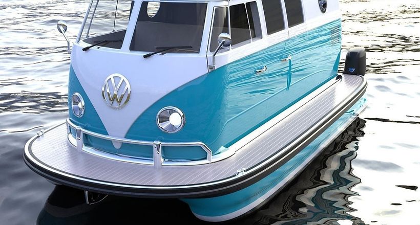 Biến ô tô thành du thuyền lướt trên mặt nước, đẳng cấp xu hướng sáng tạo 2022