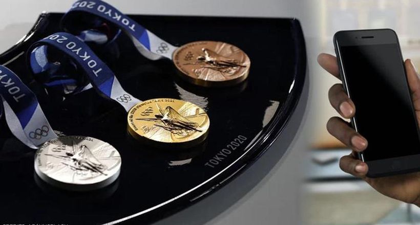 Huy chương Olympic được sản xuất từ 6.21 triệu chiếc điện thoại di động