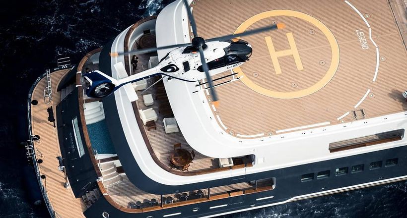 Trực thăng - một phần tất yếu của siêu du thuyền