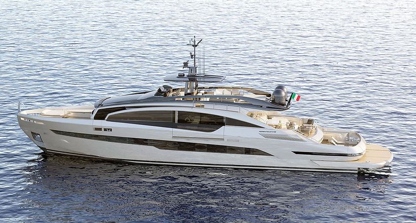 Chiêm ngưỡng du thuyền Pershing GTX116 đang trong quá trình hoàn thiện tại Italy