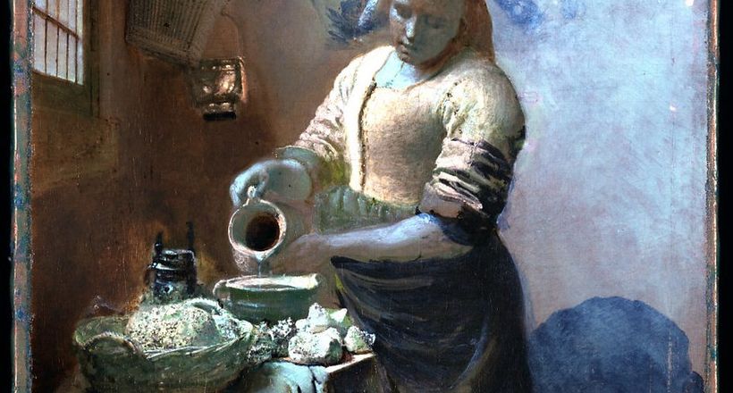 Bí mật gì ẩn giấu bên dưới bề mặt bức họa ‘Milkmaid’ nổi danh của Vermeer?