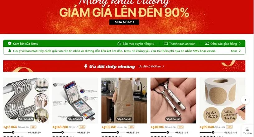 Temu âm thầm xâm nhập thị trường Việt Nam và tham vọng thống trị khu vực Đông Nam Á