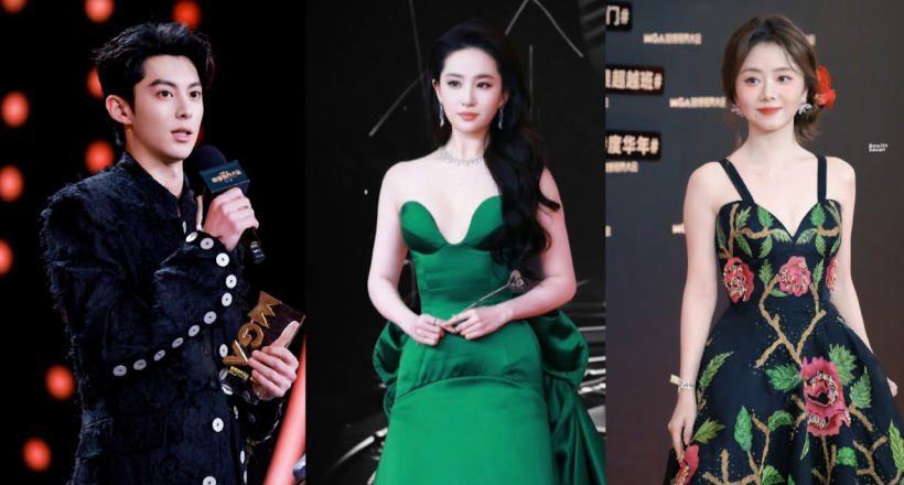 Lưu Diệc Phi lấn át đàn em trên thảm đỏ