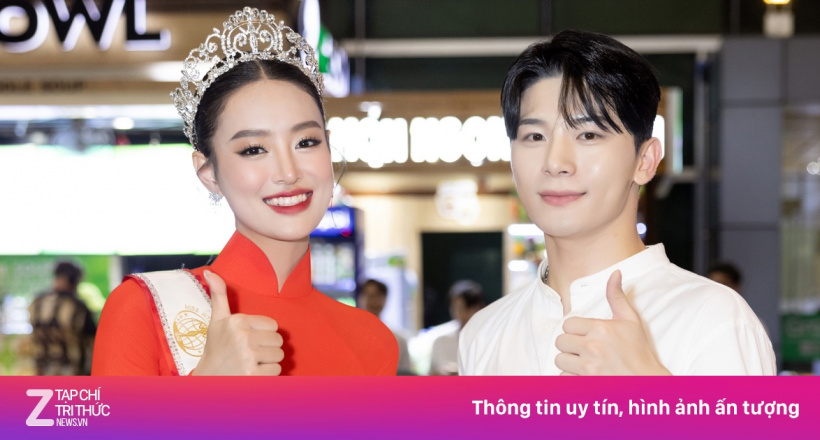 Bùi Khánh Linh được Cheon Minuk đón ở sân bay