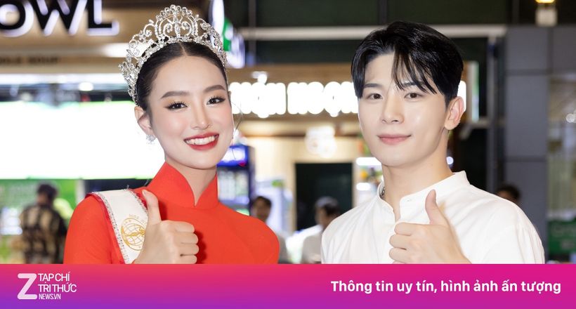 Bùi Khánh Linh được Cheon Minuk đón ở sân bay