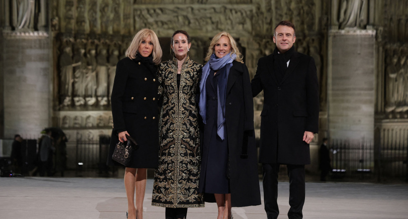 Tỷ phú tập đoàn thời trang dự lễ mở cửa Nhà thờ Đức Bà Paris