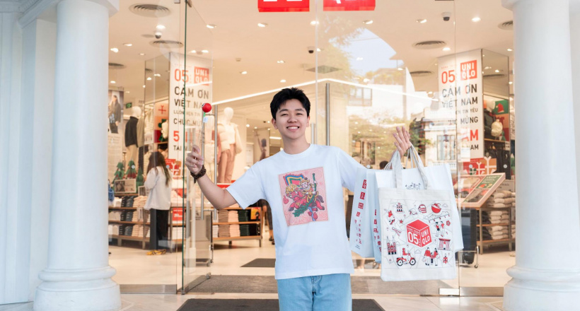 Giới trẻ diện BST áo thun Uniqlo lấy cảm hứng từ xích lô, phố thị