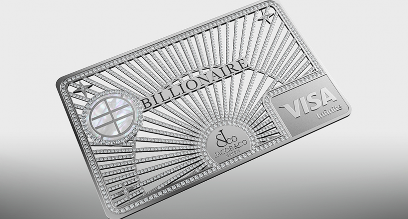 Billionaire, Jacob & Co. phát hành thẻ tín dụng kim cương với nhiều đặc quyền xa xỉ