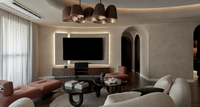 Căn hộ đập thông với thiết kế mang tinh thần wabi sabi