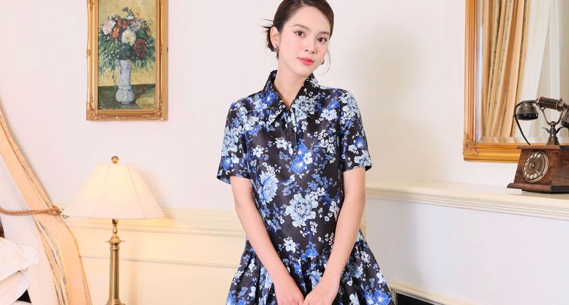 Quỳnh Lương khoe nhan sắc rực rỡ với BST Xuân Xanh của SIXDO