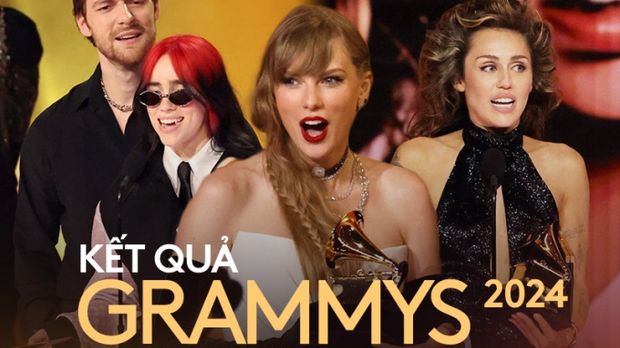 Miley Cyrus, Taylor Swift lập kỷ lục cá nhân ở Grammy 2024