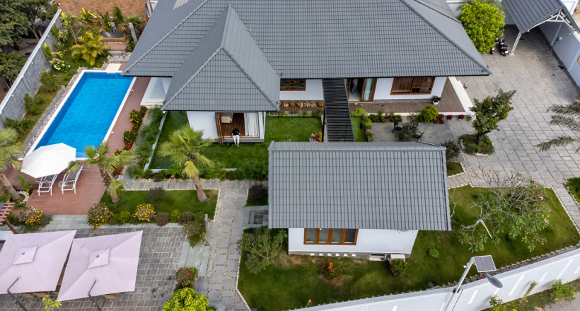 Xây nhà vườn 1.300 m2 4,5 tỷ đồng như khu nghỉ dưỡng