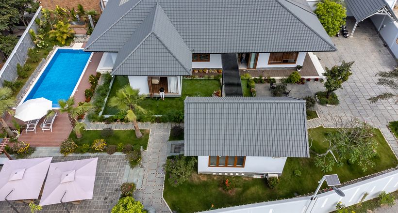 Xây nhà vườn 1.300 m2 4,5 tỷ đồng như khu nghỉ dưỡng
