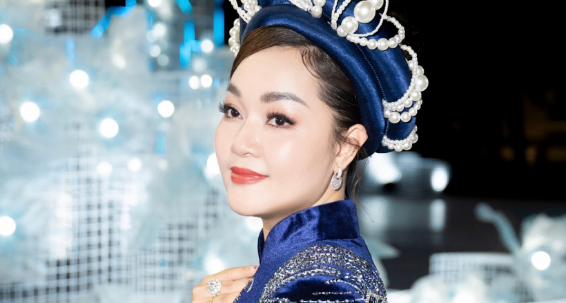 Hoa hậu Hoàng Thanh Nga rạng rỡ trình diễn áo dài tại Lễ Hội Áo Dài 2024