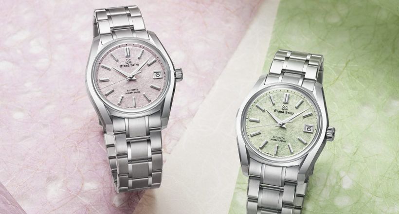 Grand Seiko Hi-Beat 36000 SBGH341G & SBGH343G - Sắc anh đào phủ kín dòng thời gian