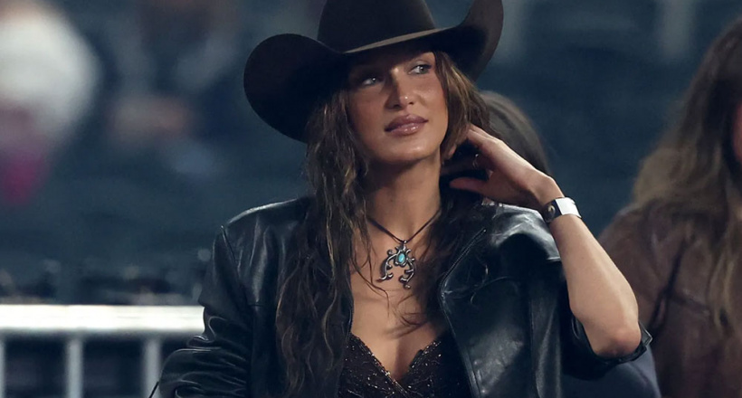 Bella Hadid lăng-xê phong cách cao bồi, lan tỏa tình yêu với ngựa