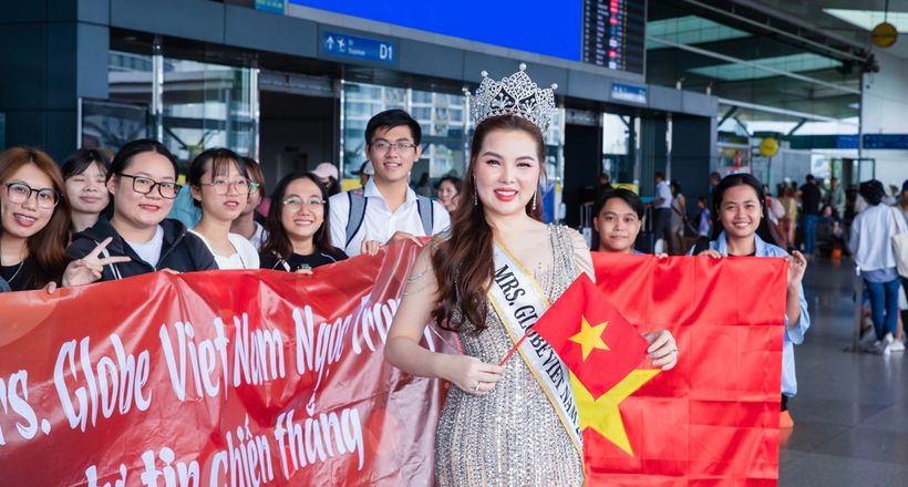 Hoa hậu Nguyễn Ngọc Trang chính thức lên đường dự thi Mrs Globe 2024