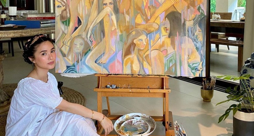 Vẽ tranh lên mặt đồng hồ Rolex, nữ triệu phú Heart Evangelista chứng tỏ thiên phú mỹ thuật