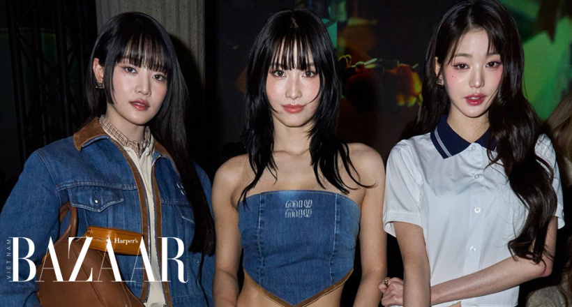 Nhan sắc Châu Á phủ sóng Front Row Miu Miu Thu Đông 2024