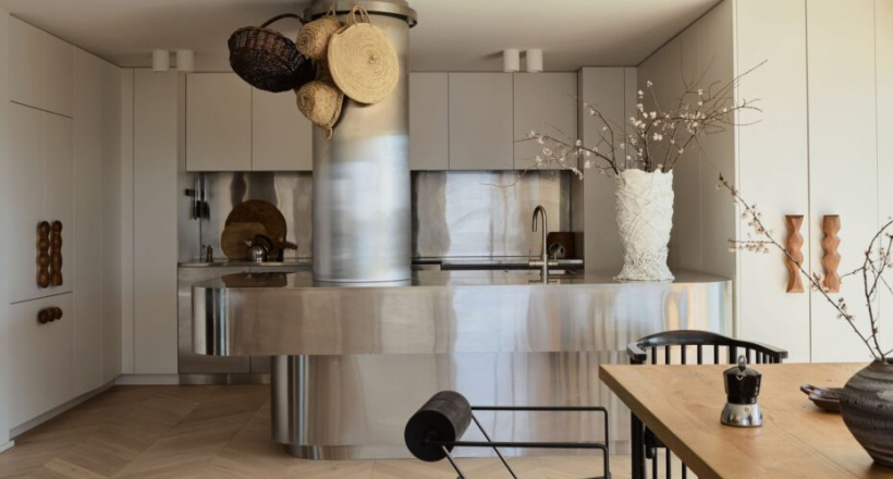 House Of Luxe: Những căn bếp đơn giản với trang trí crom, kẽm và thép