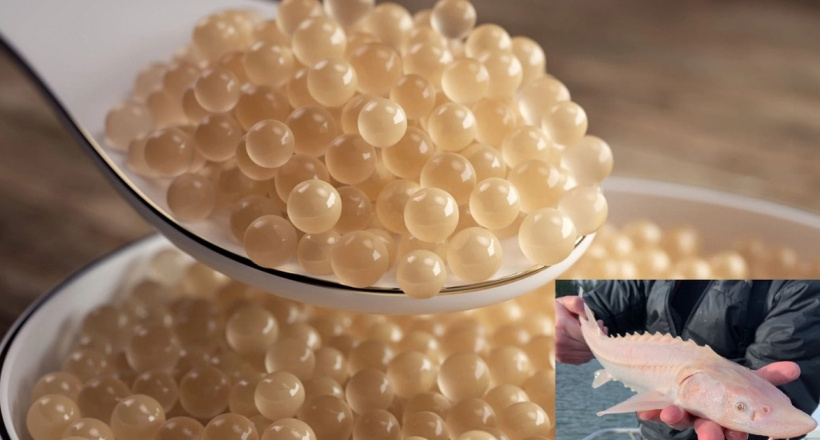 Trứng cá tầm bạch tạng có gì đặc biệt mà lên đến 2,2 tỷ đồng/kg?