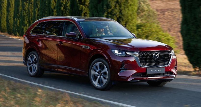 Tân binh Mazda CX-80 ra mắt: 3 hàng ghế,chỉ có trang bị động cơ hybrid