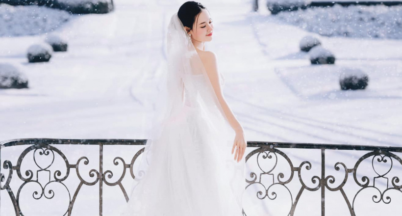 Midu chụp ảnh cưới ở Paris