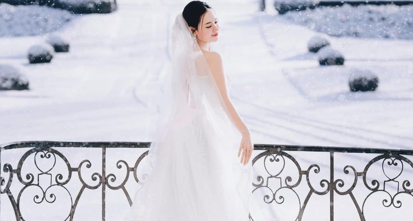 Midu chụp ảnh cưới ở Paris