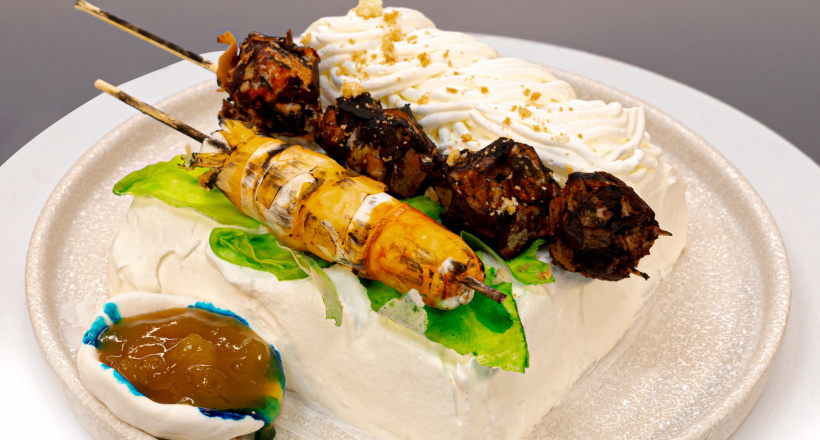 Độc lạ món bánh canh, bún mắm làm từ... bông lan