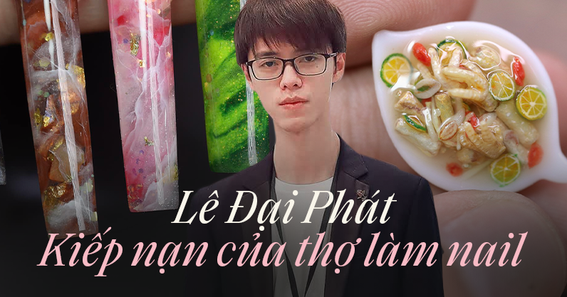 Gặp chàng trai "gây bão" vì những bộ nail siêu thực như AI vẽ, mở cả "tạp hóa" đồ mini nặn bằng tay đỉnh cao