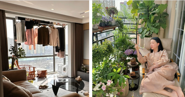 Người giàu hô biến ban công thành vườn chill, còn người nghèo tận dụng để phơi quần áo