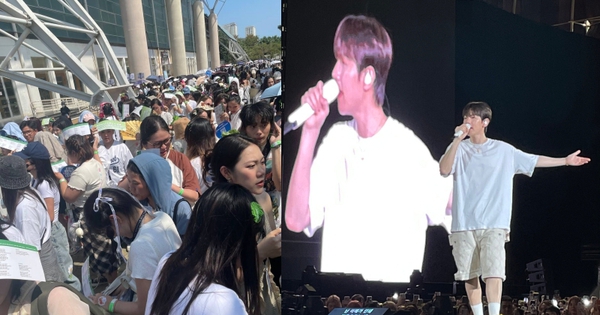 Trước giờ G concert Baekhyun (EXO) tại TP.HCM: Fan xếp hàng dài dưới trời nắng gắt, nam idol khoe visual "phát sáng"