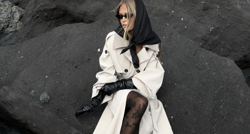 Phối đồ cùng găng tay da theo thẩm mỹ thời trang "Mob Wife"