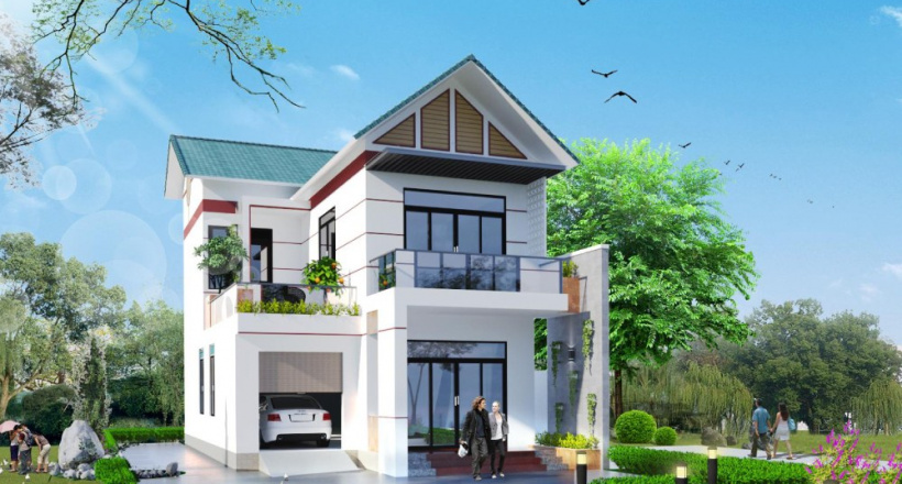 Nhà đẹp - Ngôi nhà được thiết kế đơn giản và mang hơi hướng sang trọng