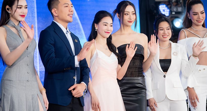 Lương Thùy Linh, Hoàng Phương, Đỗ Hà đến vòng sơ khảo Mr World Vietnam ủng hộ các thí sinh