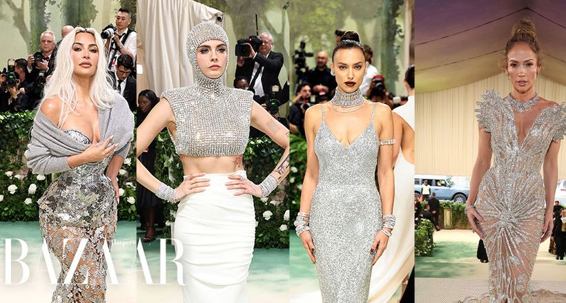 Xu hướng đầm ánh bạc càn quét thảm đỏ Met Gala 2024