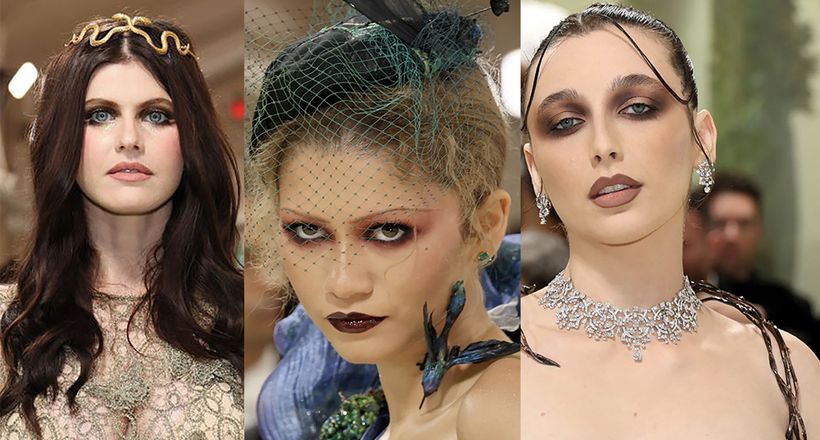 Phong cách trang điểm Goth chiếm lĩnh thảm xanh Met Gala 2024