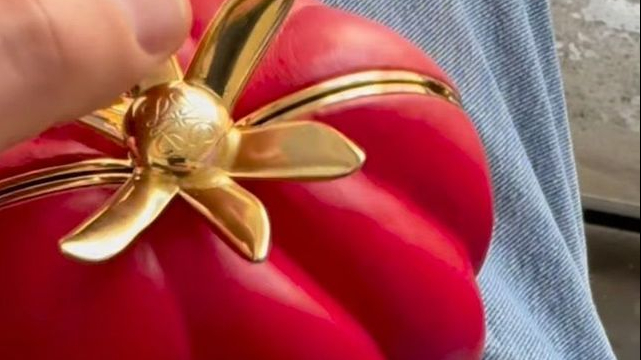 Túi xách chế từ meme quả cà chua