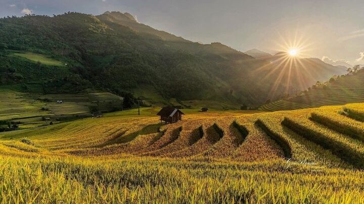 Hè này, về ngôi làng 'Sapa thu nhỏ' ngắm ruộng bậc thang mùa nước đổ đẹp mơ màng