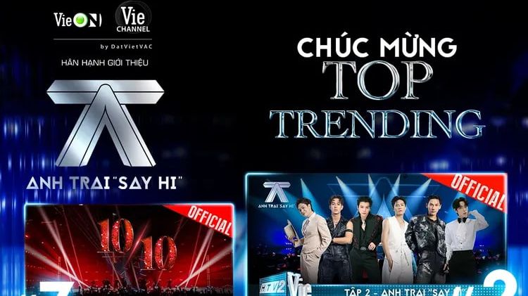 Anh Trai “Say Hi” chiễm chệ trên Top Trending Music