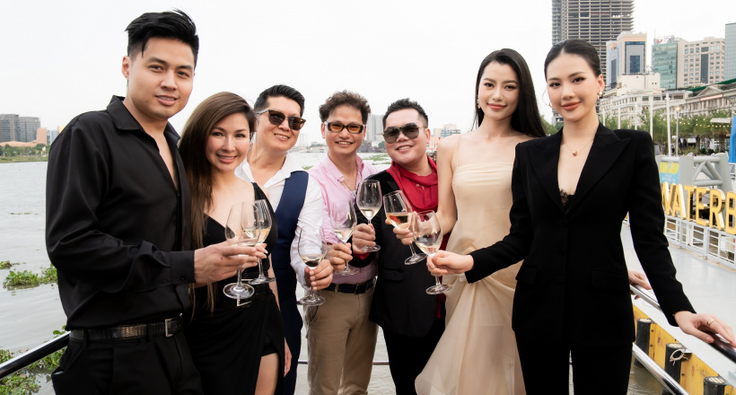 Bùi Quỳnh Hoa, Hoàng Nhung, Bùi Lý Thiên Hương đọ sắc tại tiệc trên du thuyền