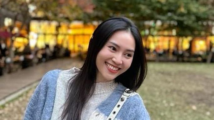 Ninh Dương Lan Ngọc gầy gò sau hai tháng đi du học